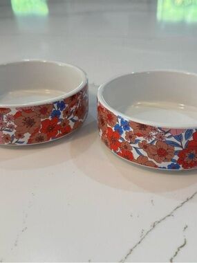 Draper James retro floral dog/cat bowls